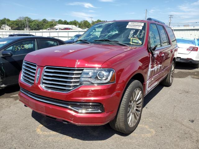 5LMJJ2JT3FEJ06744 - 2015 LINCOLN NAVIGATOR 红色 照片 2