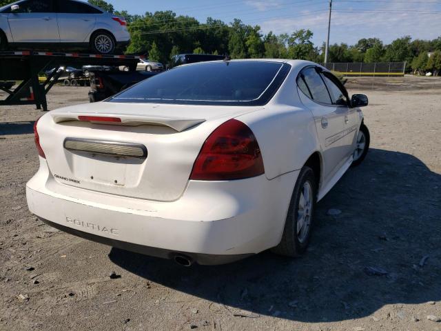 2G2WP552481118313 - 2008 PONTIAC GRAND PRIX WHITE photo 4