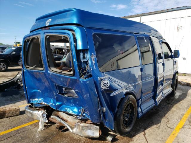 1GBFG15T731169319 - 2003 CHEVROLET EXPRESS G1 BLUE photo 4