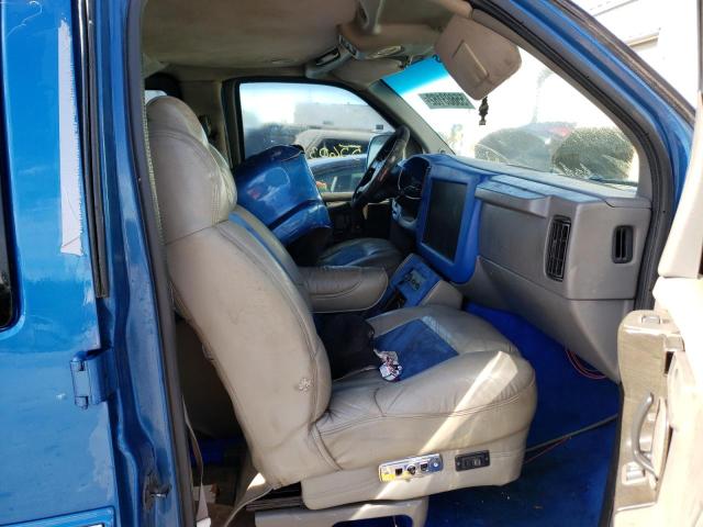 1GBFG15T731169319 - 2003 CHEVROLET EXPRESS G1 BLUE photo 5