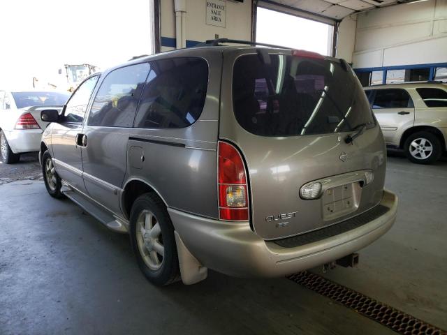 4N2ZN16T91D802294 - 2001 NISSAN QUEST BROWN photo 3