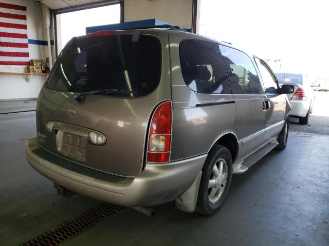 4N2ZN16T91D802294 - 2001 NISSAN QUEST BROWN photo 4