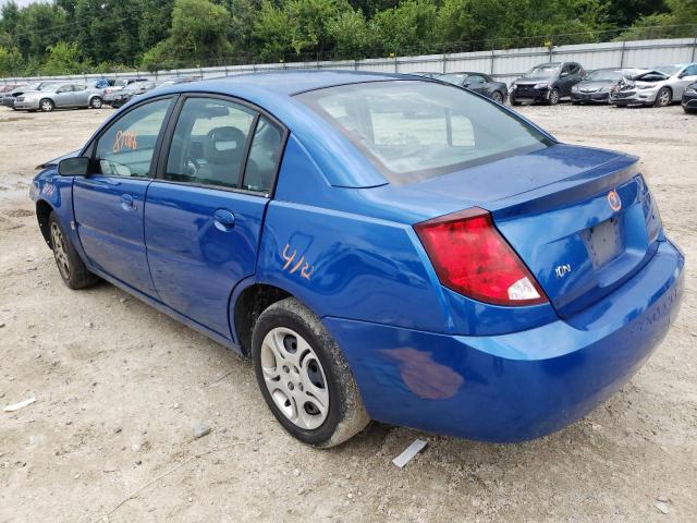 1G8AJ52F54Z196206 - 2004 SATURN ION LEVEL BLUE photo 3