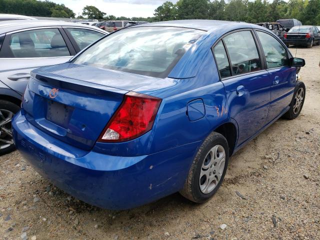 1G8AJ52F54Z196206 - 2004 SATURN ION LEVEL BLUE photo 4