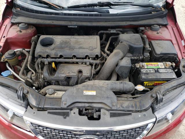 KNAFU4A20B5459599 - 2011 KIA FORTE EX RED photo 7