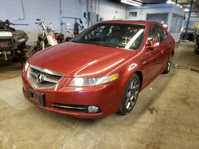 19UUA76508A014501 - 2008 ACURA TL TYPE S RED photo 2