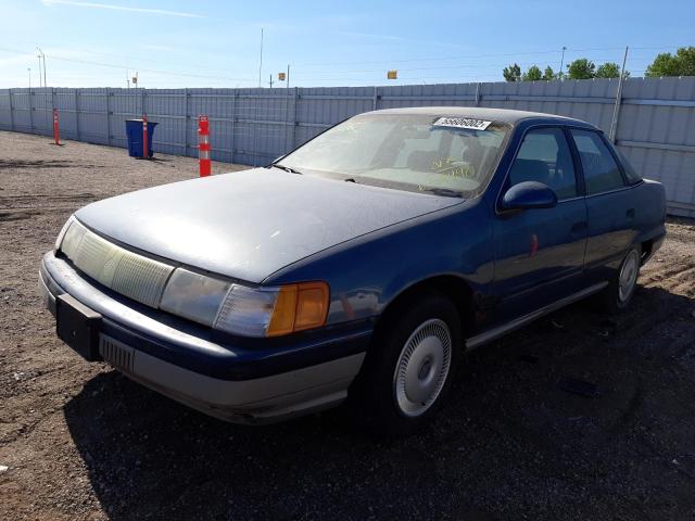 1MEBP87U3GG654440 - 1986 MERCURY SABLE BLUE photo 2