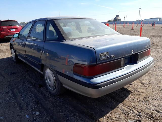 1MEBP87U3GG654440 - 1986 MERCURY SABLE BLUE photo 3