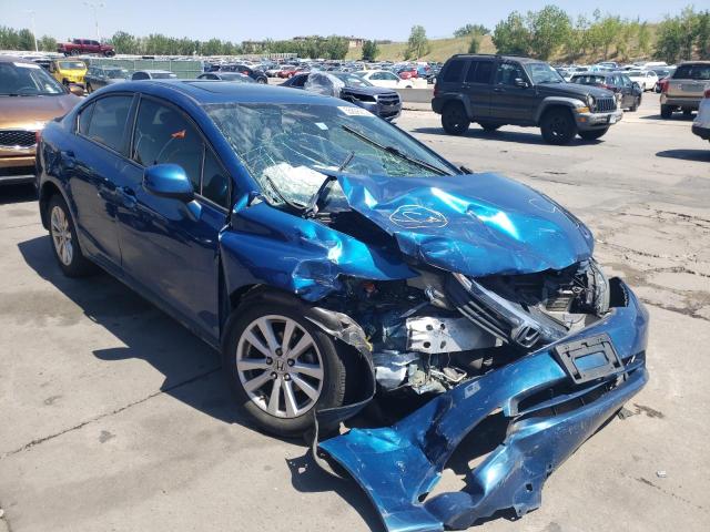 19XFB2F90CE313082 - 2012 HONDA CIVIC EXL Mavi foto 1