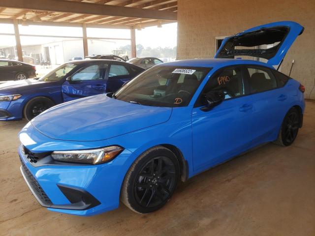 19XFL2H84NE007300 - 2022 HONDA CIVIC SPOR BLUE photo 2