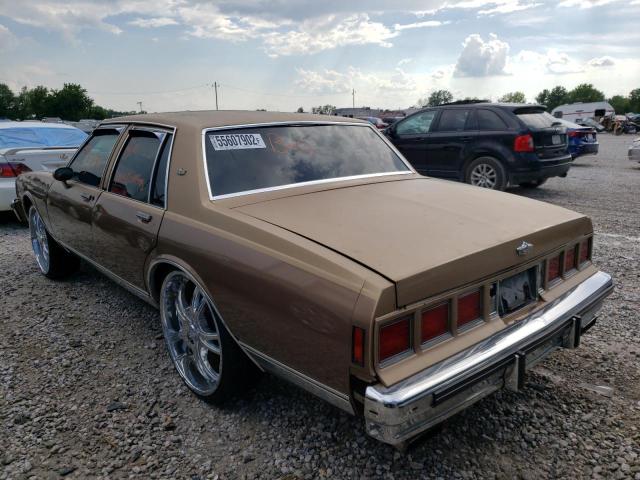 1G1BN69H0FH123290 - 1985 CHEVROLET CAPRICE CL BROWN photo 3