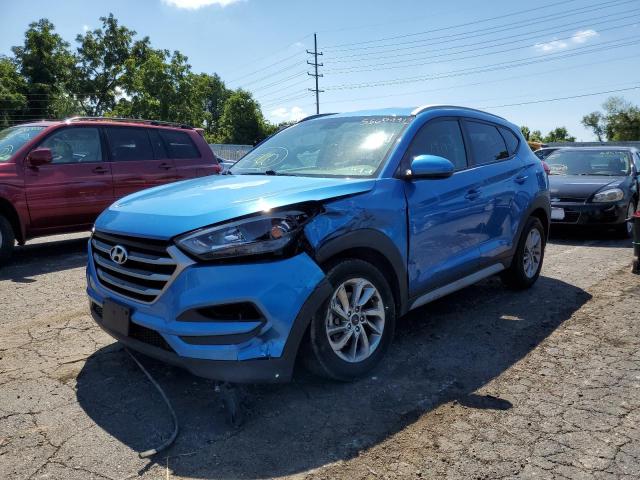 KM8J3CA46JU689806 - 2018 HYUNDAI TUCSON SEL BLUE photo 2