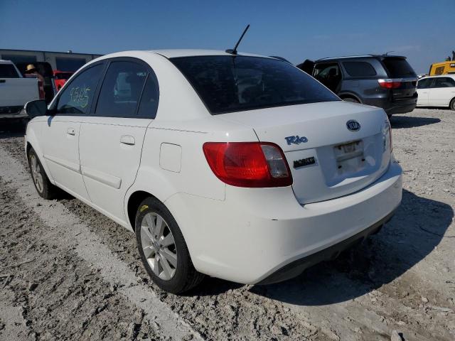 KNADH4A39B6948646 - 2011 KIA RIO BASE WHITE photo 3