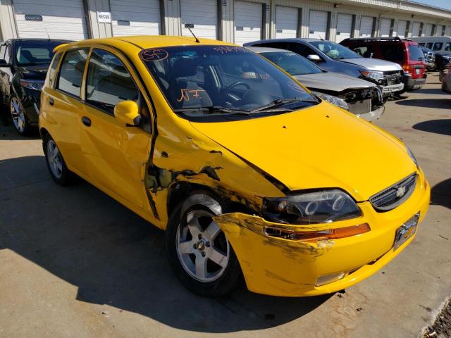 KL1TD66686B633513 - 2006 CHEVROLET AVEO BASE YELLOW photo 1
