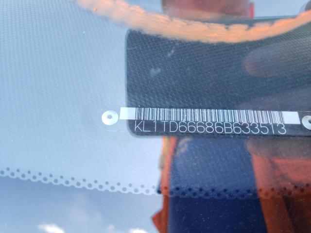 KL1TD66686B633513 - 2006 CHEVROLET AVEO BASE YELLOW photo 10