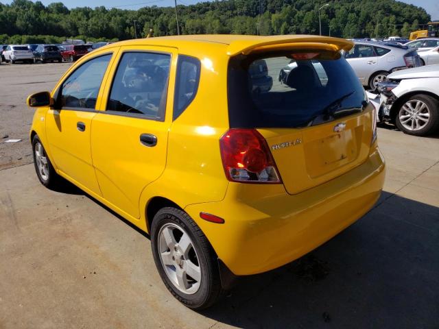 KL1TD66686B633513 - 2006 CHEVROLET AVEO BASE YELLOW photo 3