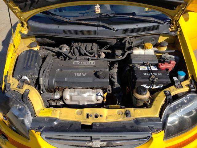 KL1TD66686B633513 - 2006 CHEVROLET AVEO BASE YELLOW photo 7