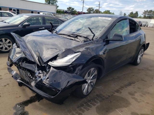 7SAYGAEE7NF454668 - 2022 TESLA MODEL Y أسود صورة 2