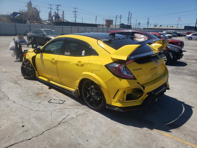 SHHFK8G09MU204438 - 2021 HONDA CIVIC TYPE YELLOW photo 3