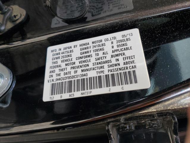 JH4CU2F85DC013940 - 2013 ACURA TSX SE BLACK photo 10