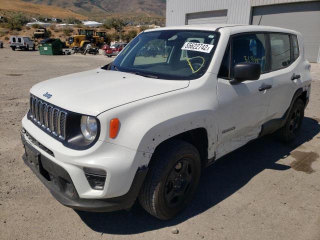 ZACNJBAB7KPK07977 - 2019 JEEP RENEGADE S WHITE photo 2