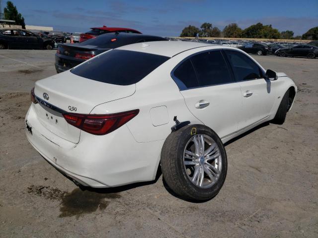 JN1EV7AP1JM362346 - 2018 INFINITI Q50 LUXE WHITE photo 4