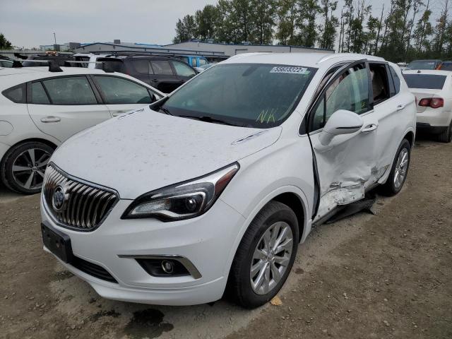 LRBFXDSA9HD031432 - 2017 BUICK ENVISION E WHITE photo 2