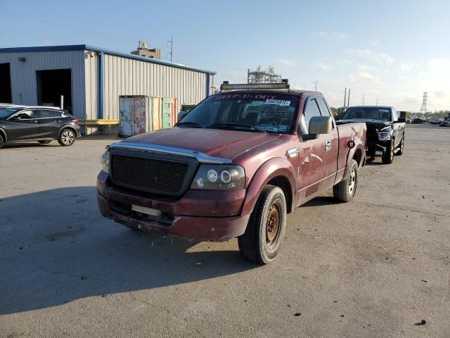 1FTRF12W45KC00095 - 2005 FORD F150 MAROON photo 2