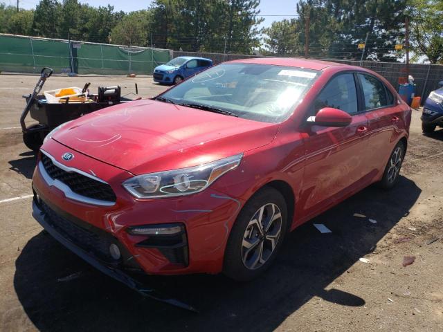 3KPF24AD5ME318433 - 2021 KIA FORTE FE RED photo 2