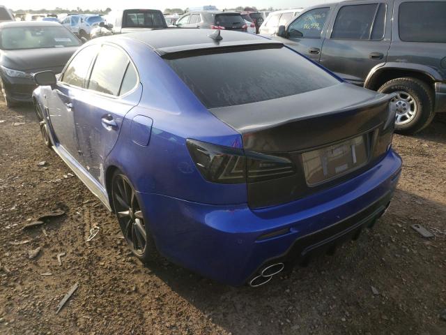 JTHBP262585002042 - 2008 LEXUS IS-F BLUE photo 3