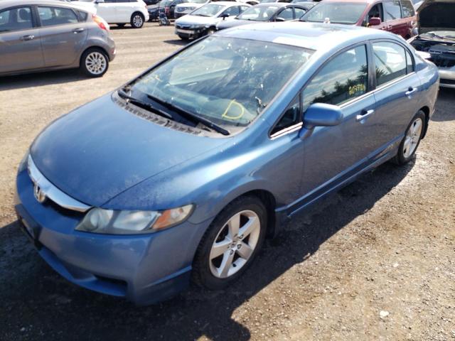 2HGFA1F65AH031719 - 2010 HONDA CIVIC LX-S Niebieski zdjęcie 2