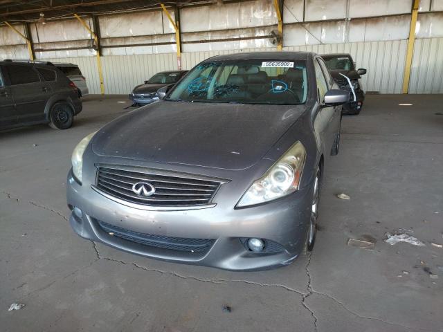 JN1CV6AR6AM457522 - 2010 INFINITI G37 GRAY photo 2