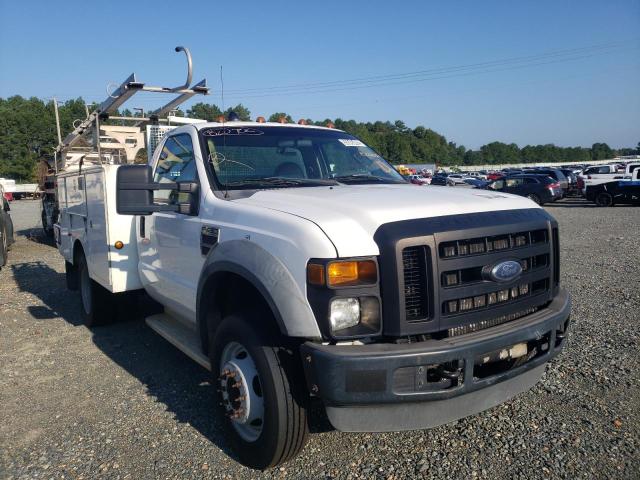 1FD4F46R38EE00089 - 2008 FORD F450 SUPER WHITE photo 1