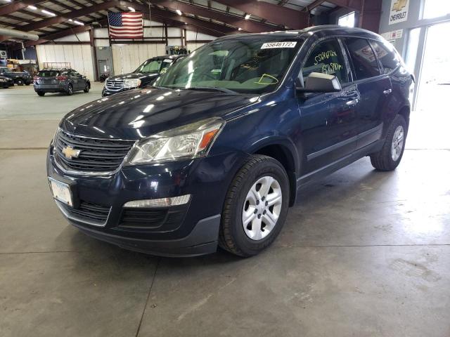 1GNKVFED0GJ183744 - 2016 CHEVROLET TRAVERSE BLUE photo 2