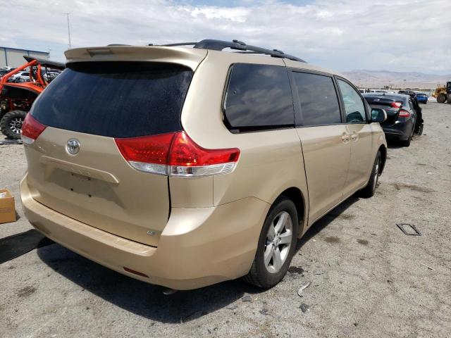 5TDKK3DC5BS157385 - 2011 TOYOTA SIENNA LE TAN photo 4