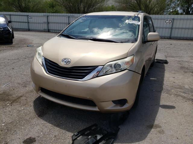 5TDKK3DC5BS157385 - 2011 TOYOTA SIENNA LE TAN photo 9