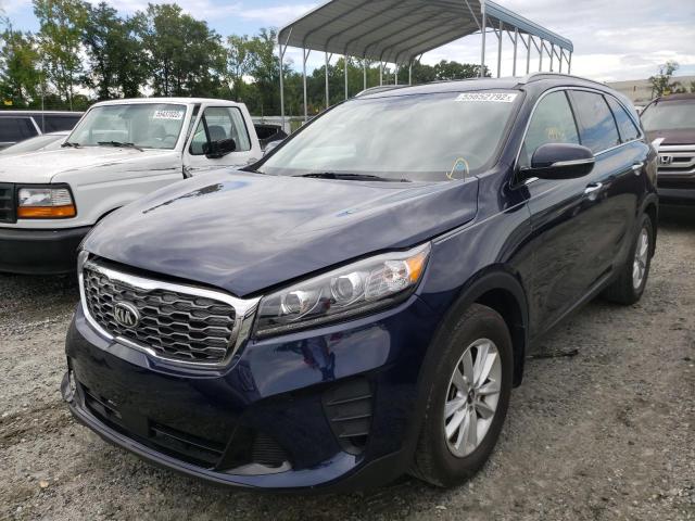 5XYPG4A3XLG636515 - 2020 KIA SORENTO L BLUE photo 2