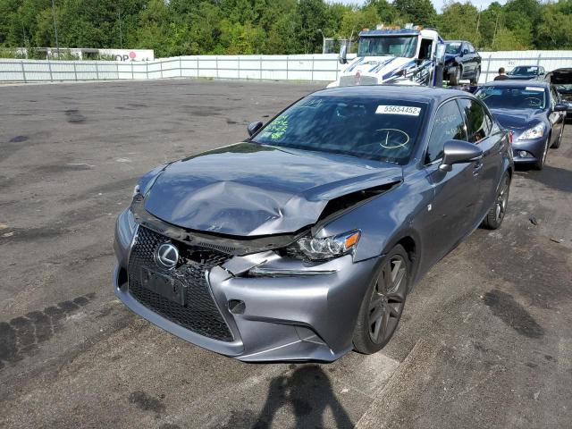 JTHCF1D28F5024604 - 2015 LEXUS IS 250 GRAY photo 2