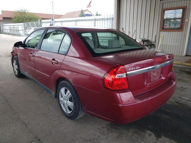 1G1ZS58F17F149525 - 2007 CHEVROLET MALIBU LS MAROON photo 3