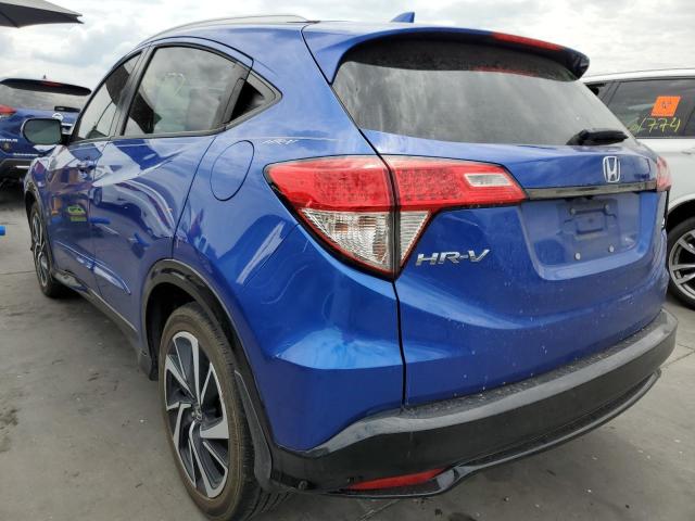 3CZRU5H11KG711446 - 2019 HONDA HR-V SPORT BLUE photo 3