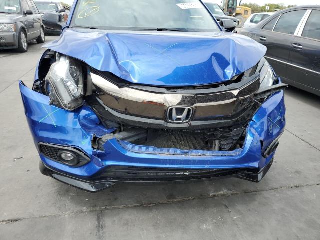 3CZRU5H11KG711446 - 2019 HONDA HR-V SPORT BLUE photo 9