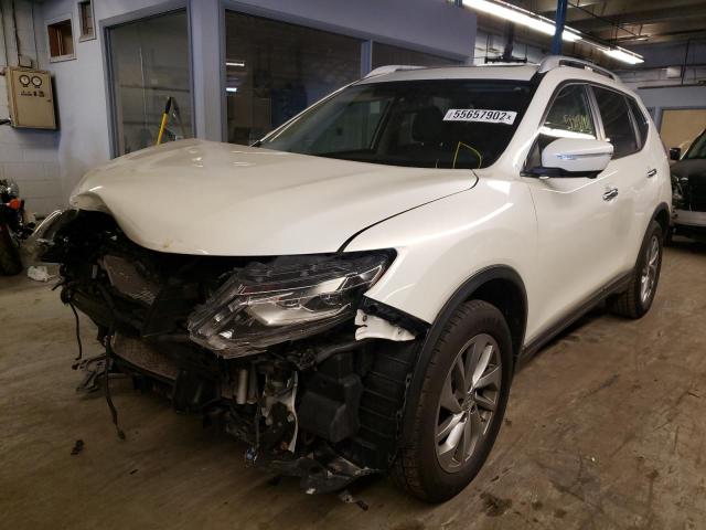 5N1AT2MV0FC802144 - 2015 NISSAN ROGUE S WHITE photo 2