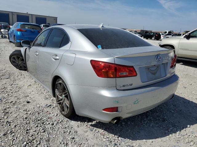 JTHBK262982067623 - 2008 LEXUS IS 250 SILVER photo 3