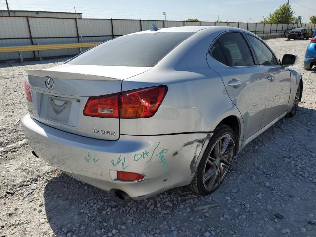 JTHBK262982067623 - 2008 LEXUS IS 250 SILVER photo 4