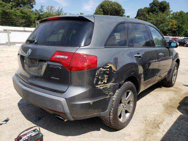 2HNYD28807H501032 - 2007 ACURA MDX SPORT GRAY photo 4