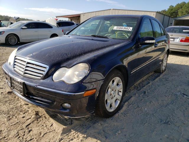 WDBRF92H06F758969 - 2006 MERCEDES-BENZ C 280 4MAT BLUE photo 2