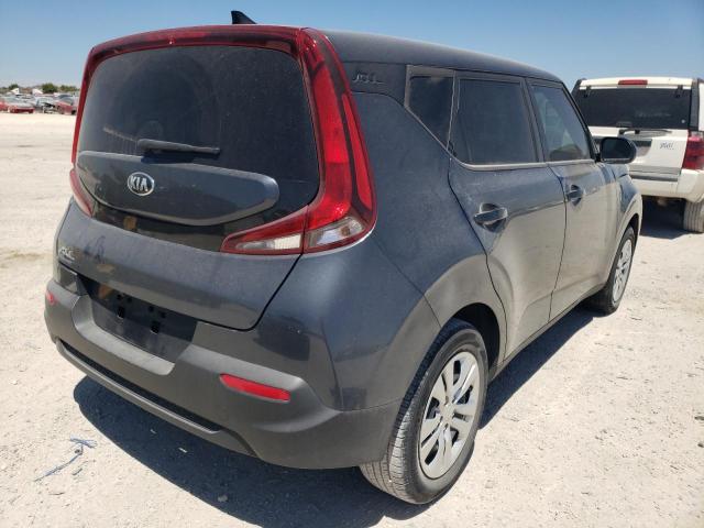 KNDJ23AUXL7085328 - 2020 KIA SOUL LX GRAY photo 4