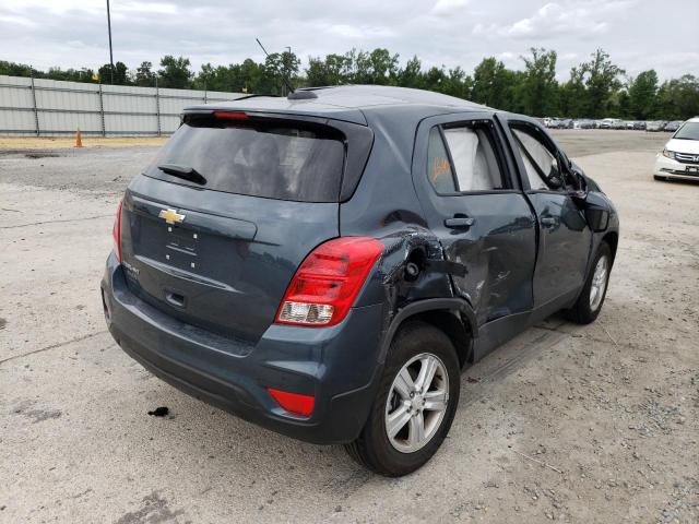 KL7CJNSM7NB514184 - 2022 CHEVROLET TRAX LS BLUE photo 4