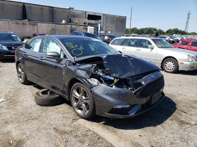 3FA6P0VP6HR393421 - 2017 FORD FUSION SPO GRAY photo 1