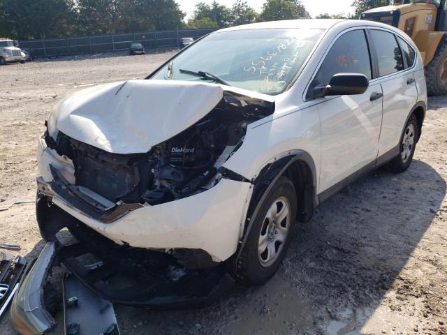 5J6RM3H31EL004151 - 2014 HONDA CR-V LX WHITE photo 2